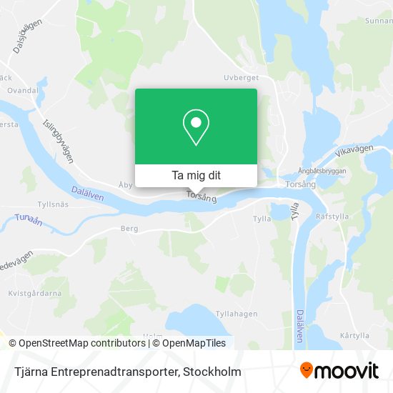 Tjärna Entreprenadtransporter karta