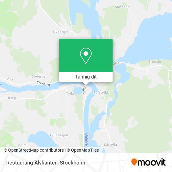 Restaurang Älvkanten karta