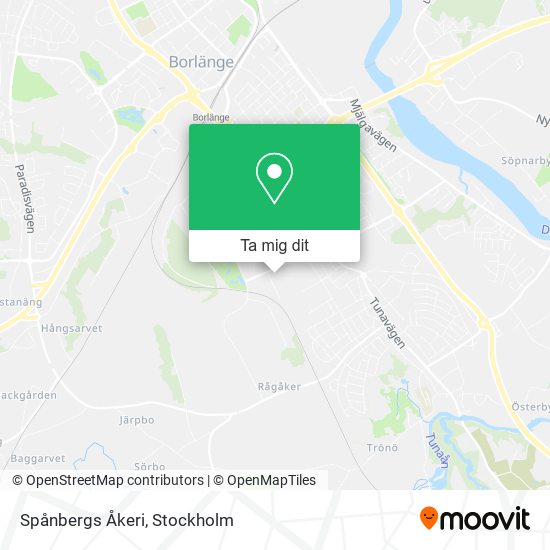 Spånbergs Åkeri karta