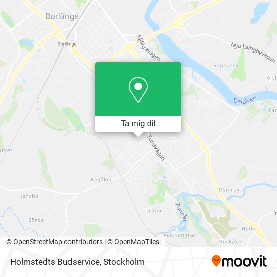 Holmstedts Budservice karta
