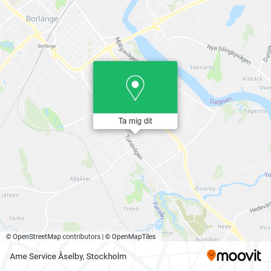 Ame Service Åselby karta