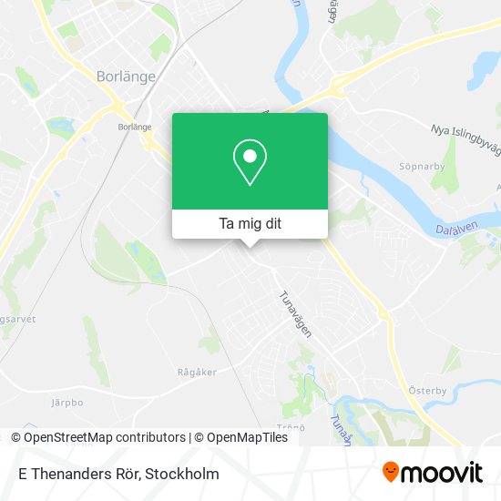 E Thenanders Rör karta