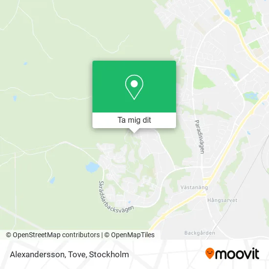 Alexandersson, Tove karta