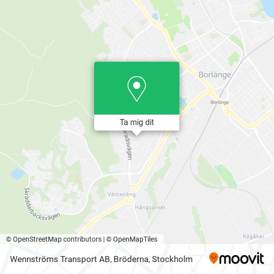 Wennströms Transport AB, Bröderna karta