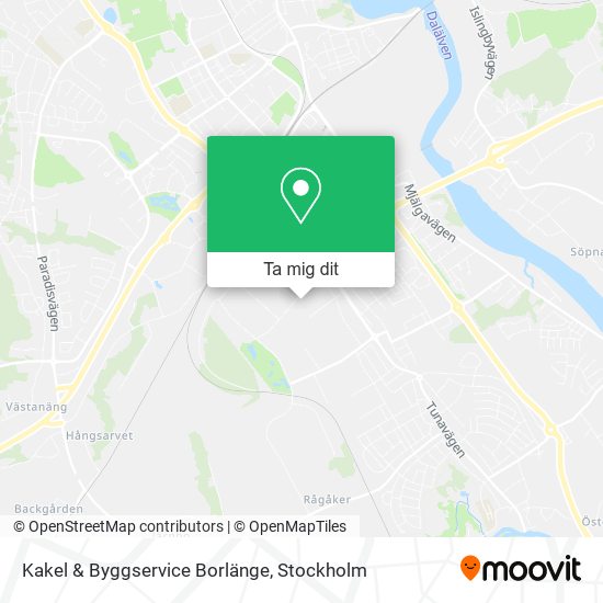 Kakel & Byggservice Borlänge karta