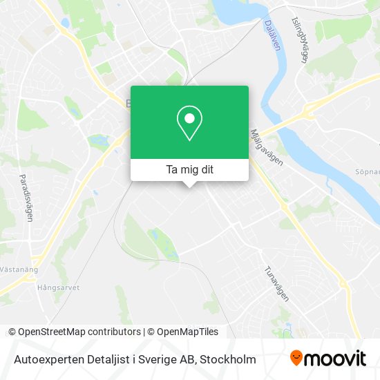 Autoexperten Detaljist i Sverige AB karta