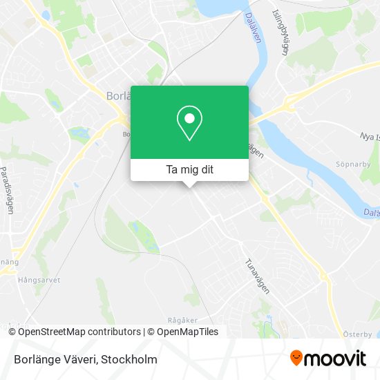Borlänge Väveri karta