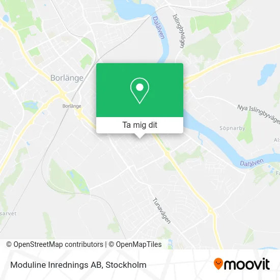 Moduline Inrednings AB karta