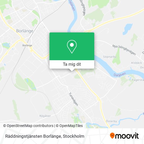 Räddningstjänsten Borlänge karta