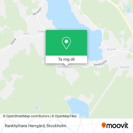 Rankhyttans Herrgård karta