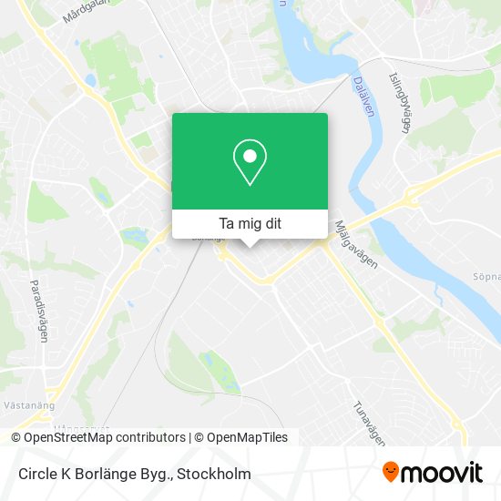 Circle K Borlänge Byg. karta