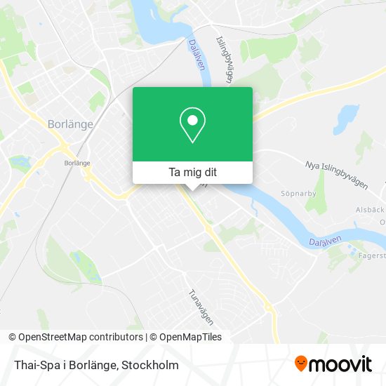 Thai-Spa i Borlänge karta