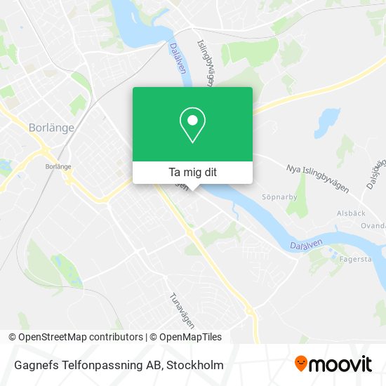 Gagnefs Telfonpassning AB karta