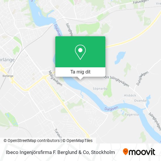 Ibeco Ingenjörsfirma F. Berglund & Co karta