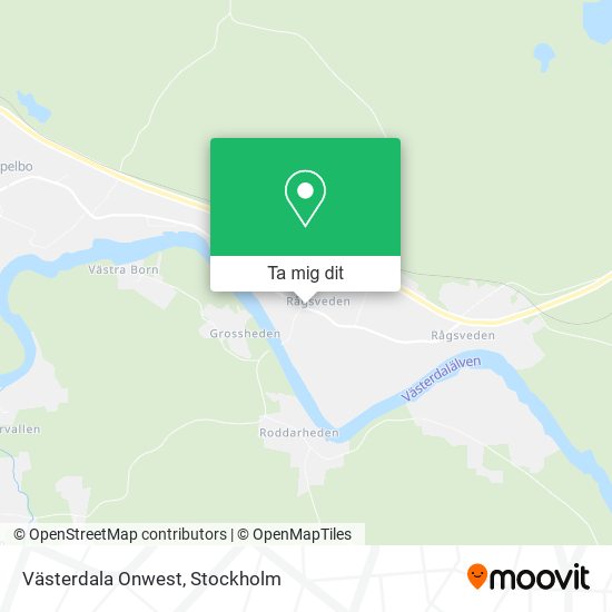 Västerdala Onwest karta