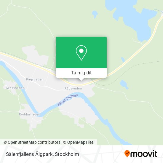 Sälenfjällens Älgpark karta
