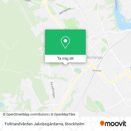 Folktandvården Jakobsgårdarna karta