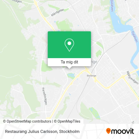 Restaurang Julius Carlsson karta