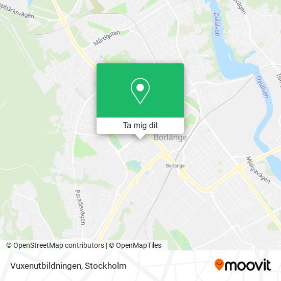 Vuxenutbildningen karta