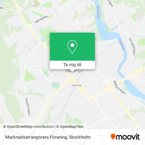 Marknadsarrangörers Förening karta