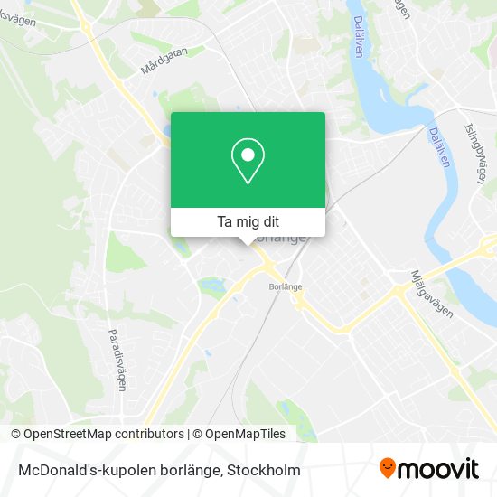 McDonald's-kupolen borlänge karta