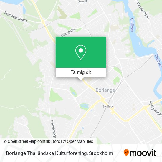 Borlänge Thailändska Kulturförening karta