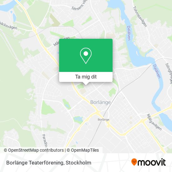 Borlänge Teaterförening karta