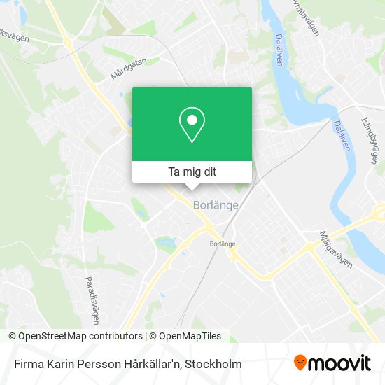 Firma Karin Persson Hårkällar'n karta