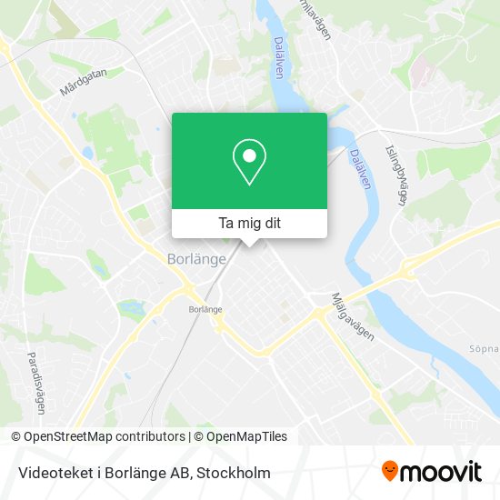 Videoteket i Borlänge AB karta