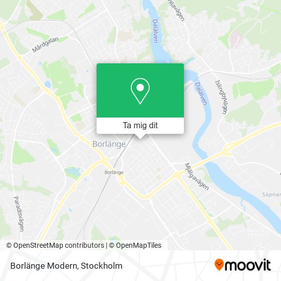 Borlänge Modern karta