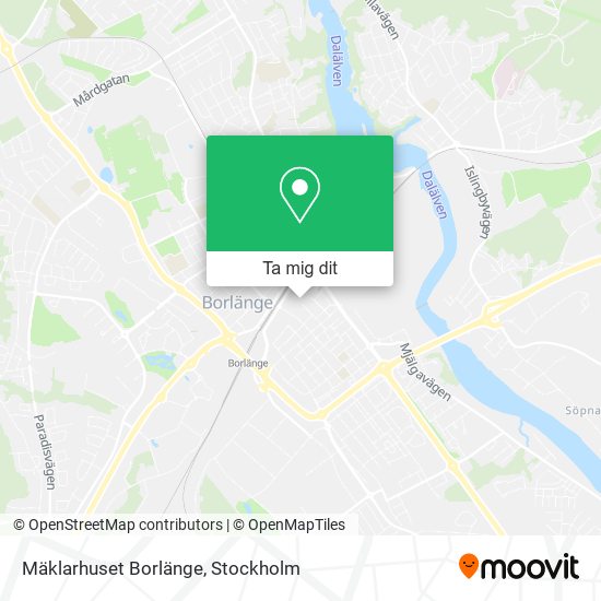 Mäklarhuset Borlänge karta