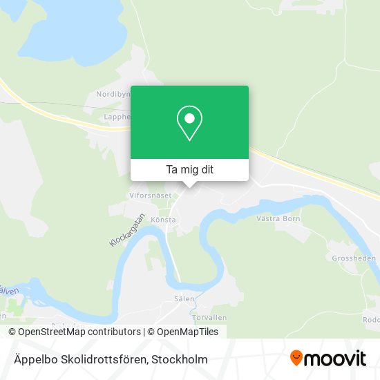 Äppelbo Skolidrottsfören karta