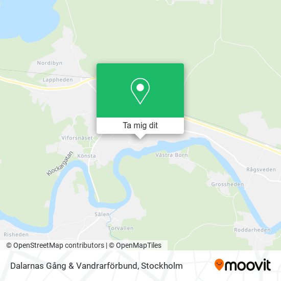 Dalarnas Gång & Vandrarförbund karta