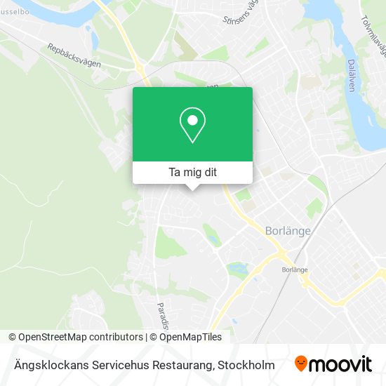 Ängsklockans Servicehus Restaurang karta