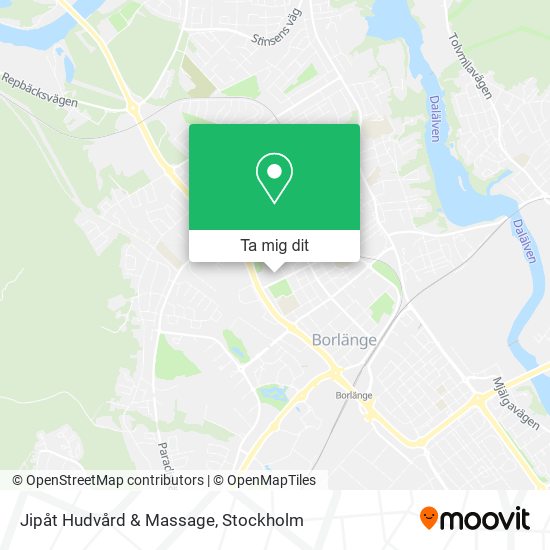 Jipåt Hudvård & Massage karta