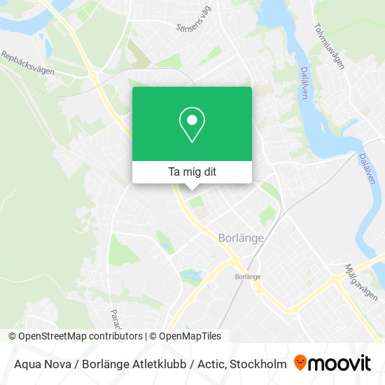 Aqua Nova / Borlänge Atletklubb / Actic karta