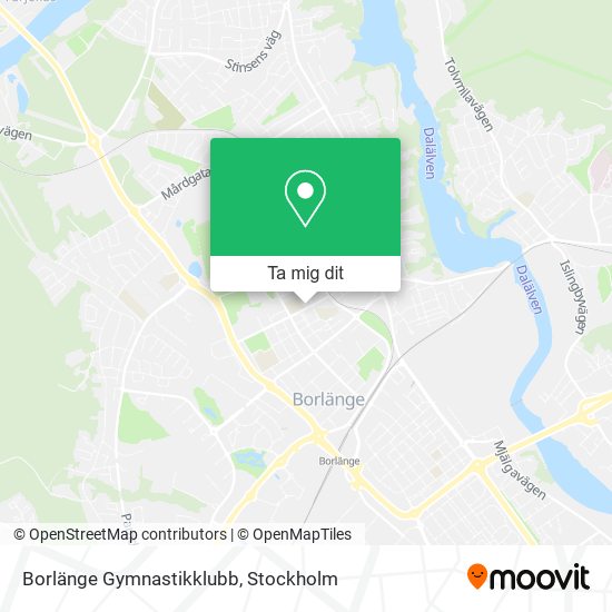 Borlänge Gymnastikklubb karta