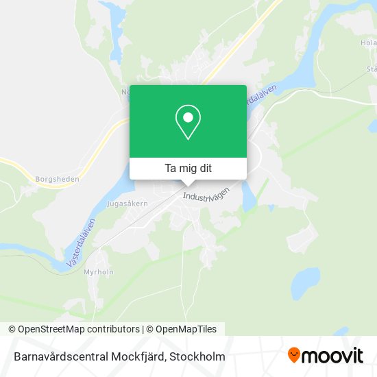 Barnavårdscentral Mockfjärd karta