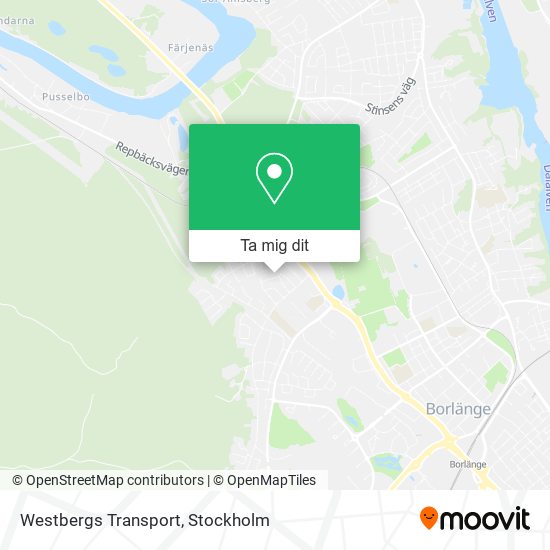 Westbergs Transport karta