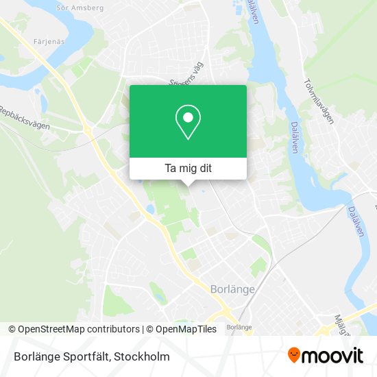 Borlänge Sportfält karta