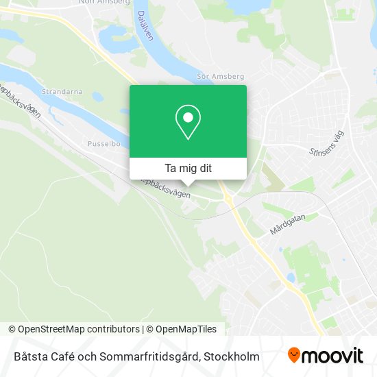 Båtsta Café och Sommarfritidsgård karta