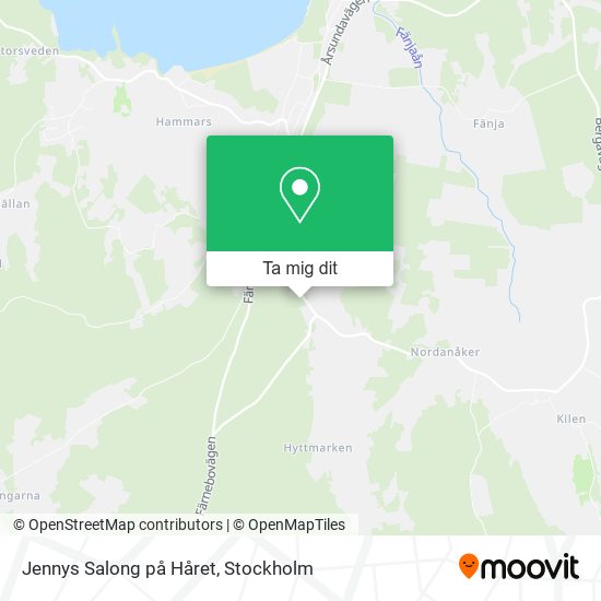 Jennys Salong på Håret karta