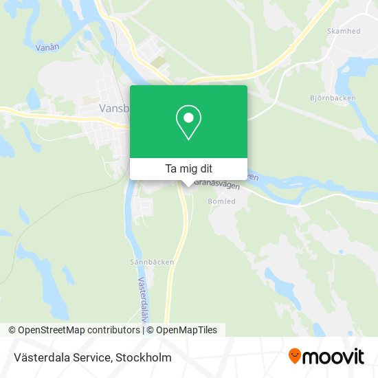 Västerdala Service karta