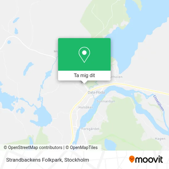 Strandbackens Folkpark karta