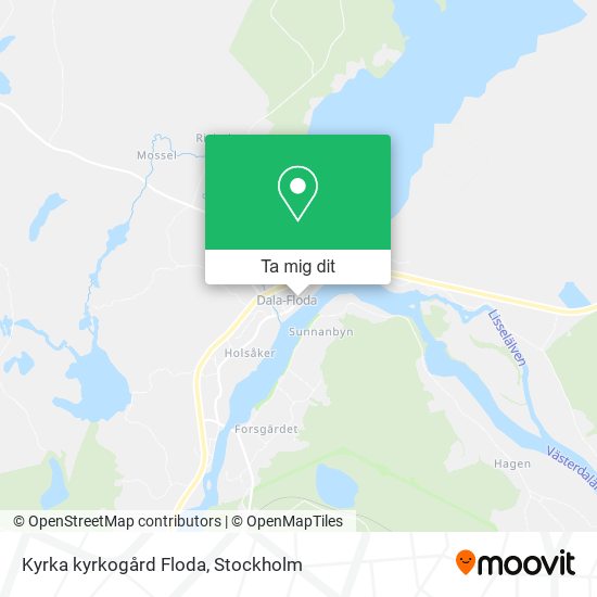 Kyrka kyrkogård Floda karta