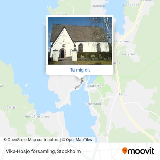 Vika-Hosjö församling karta