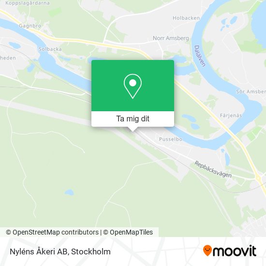 Nyléns Åkeri AB karta
