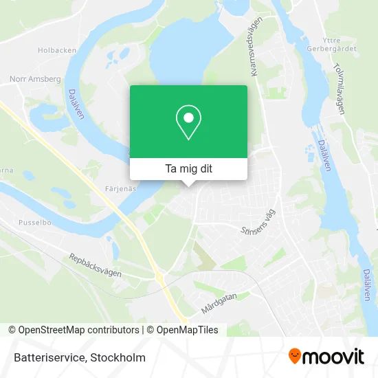 Batteriservice karta