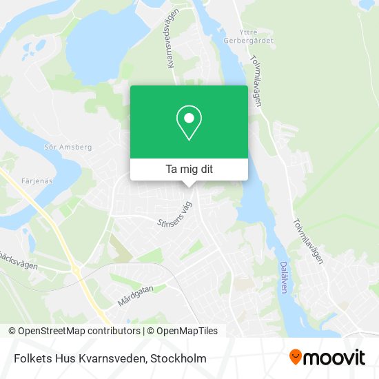 Folkets Hus Kvarnsveden karta