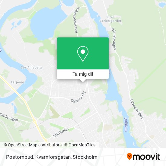 Postombud, Kvarnforsgatan karta